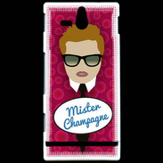 Coque Sony Xperia U Mister Champagne Roux