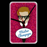 Grande pendule murale Mister Champagne Roux