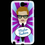 Coque Samsung Galaxy Note 2 Mister Fashion Roux