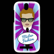 Coque HTC One SV Mister Fashion Roux