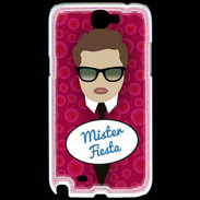 Coque Samsung Galaxy Note 2 Mister Fiesta Chatain