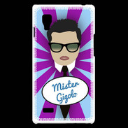 Coque LG Optimus L9 Mister Gigolo Brun