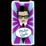 Coque LG P990 Mister Gigolo Brun