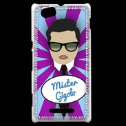 Coque Sony Xperia M Mister Gigolo Brun