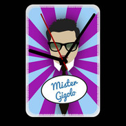 Grande pendule murale Mister Gigolo Brun
