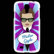 Coque Samsung Galaxy S4 Mister Gigolo Chatain