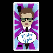 Coque LG Optimus L9 Mister Gigolo Chatain