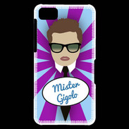 Coque Blackberry Z10 Mister Gigolo Chatain
