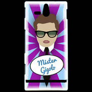 Coque Sony Xperia U Mister Gigolo Chatain
