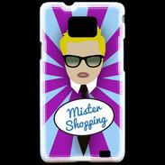 Coque Samsung Galaxy S2 Mister Shopping Blond