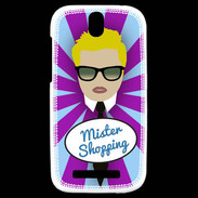 Coque HTC One SV Mister Shopping Blond