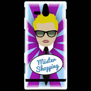 Coque Sony Xperia U Mister Shopping Blond
