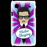 Coque Samsung Galaxy S Mister Shopping Brun