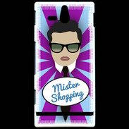Coque Sony Xperia U Mister Shopping Brun