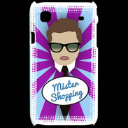 Coque Samsung Galaxy S Mister Shopping Chatain