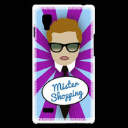 Coque LG Optimus L9 Mister Shopping Roux