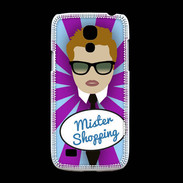 Coque Samsung Galaxy S4mini Mister Shopping Roux