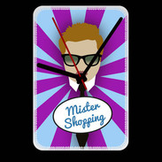 Grande pendule murale Mister Shopping Roux