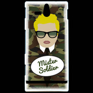 Coque Sony Xperia U Mister Soldier Blond