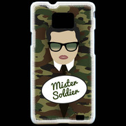 Coque Samsung Galaxy S2 Mister Soldier Brun