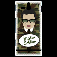 Coque Sony Xperia U Mister Soldier Brun