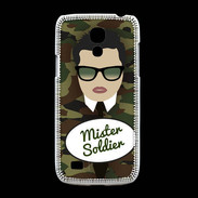 Coque Samsung Galaxy S4mini Mister Soldier Brun