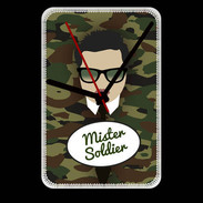 Grande pendule murale Mister Soldier Brun