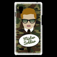 Coque LG Optimus L9 Mister Soldier Roux