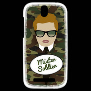 Coque HTC One SV Mister Soldier Roux