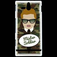 Coque Sony Xperia U Mister Soldier Roux