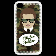 Coque iPhone 4 / iPhone 4S Mister Soldier Chatain