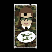 Coque Nokia Lumia 520 Mister Soldier Chatain
