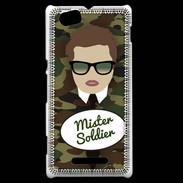 Coque Sony Xperia M Mister Soldier Chatain