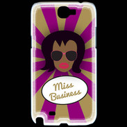 Coque Samsung Galaxy Note 2 Miss business Black