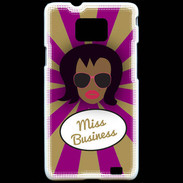 Coque Samsung Galaxy S2 Miss business Black