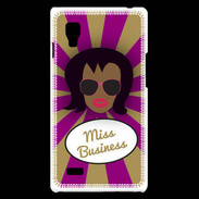 Coque LG Optimus L9 Miss business Black