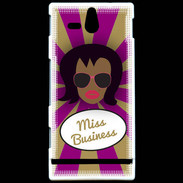 Coque Sony Xperia U Miss business Black