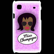 Coque Samsung Galaxy S Miss Champagne Black