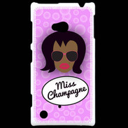 Coque Nokia Lumia 720 Miss Champagne Black