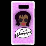 Coque LG Optimus L7 Miss Champagne Black