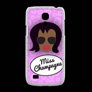 Coque Samsung Galaxy S4mini Miss Champagne Black