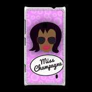Coque Nokia Lumia 520 Miss Champagne Black