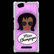 Coque Sony Xperia M Miss Champagne Black