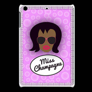 Coque iPadMini Miss Champagne Black