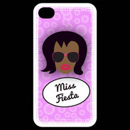 Coque iPhone 4 / iPhone 4S Miss Fiesta Black