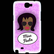 Coque Samsung Galaxy Note 2 Miss Fiesta Black