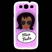 Coque Samsung Galaxy S3 Miss Fiesta Black