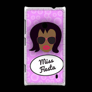 Coque Nokia Lumia 520 Miss Fiesta Black