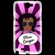 Coque Samsung Galaxy Note 2 Miss Cougar Black