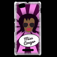 Coque Sony Xperia M Miss Cougar Black